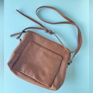 Universal Thread Camel Brown Leather Crossbody Bag - Womens Shoulder Bag